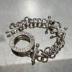 Bvlgari Silver Chain Bracelet Vintage 1980s